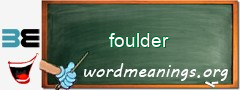 WordMeaning blackboard for foulder